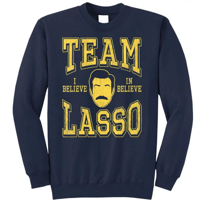 Team Lasso I Believe Collegiate Yellow Tall Sweatshirt