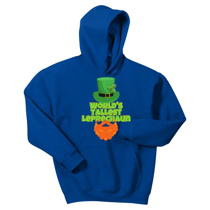 Worlds Tallest Leprechaun Funny St Patricks Day Gift Great Gift Kids Hoodie