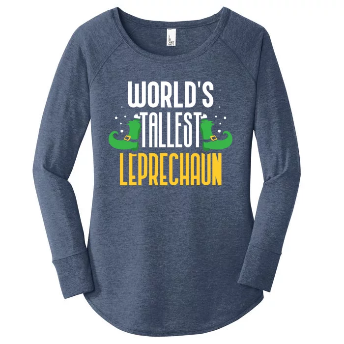 Worlds Tallest Leprechaun Irish St Patricks Day Ireland Meaningful Gift Women's Perfect Tri Tunic Long Sleeve Shirt