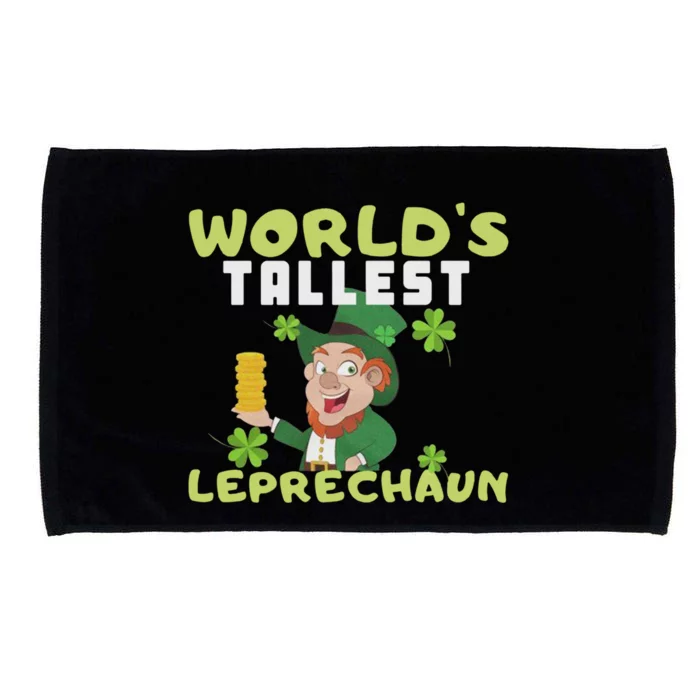 Worlds Tallest Leprechaun St Patricks Day Gift Microfiber Hand Towel