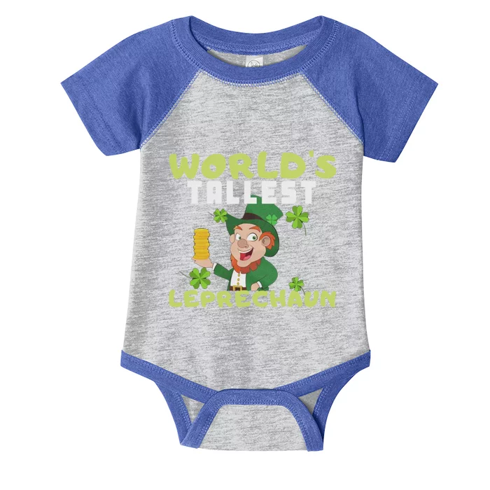 Worlds Tallest Leprechaun St Patricks Day Gift Infant Baby Jersey Bodysuit