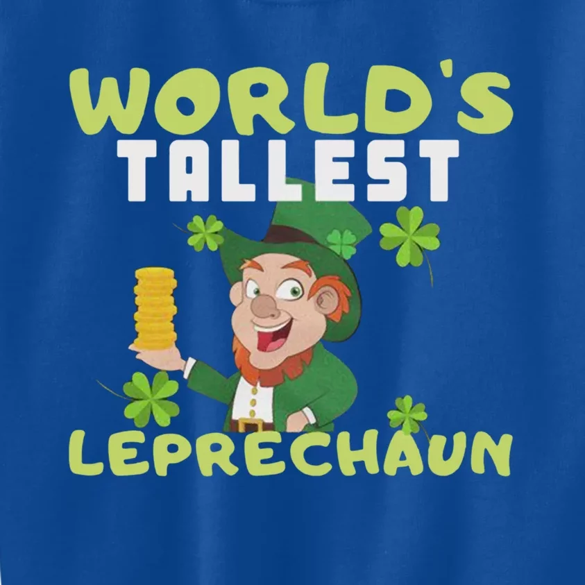 Worlds Tallest Leprechaun St Patricks Day Gift Kids Sweatshirt