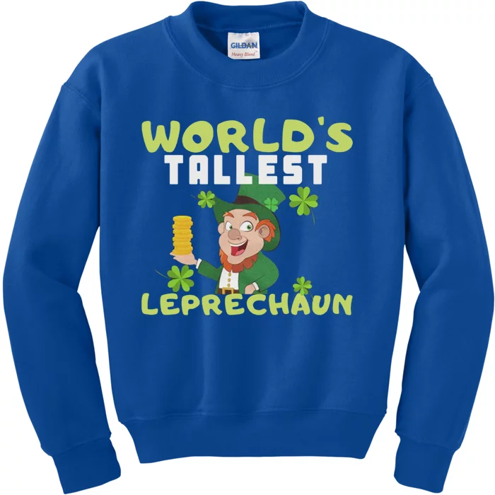 Worlds Tallest Leprechaun St Patricks Day Gift Kids Sweatshirt