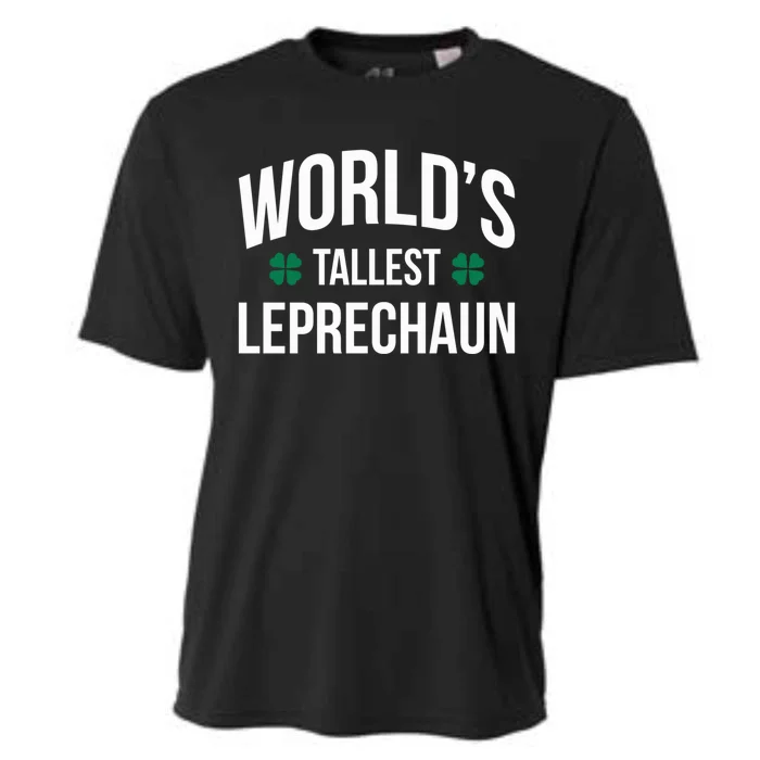 Worlds Tallest Leprechaun St Patricks Day Gift Cooling Performance Crew T-Shirt