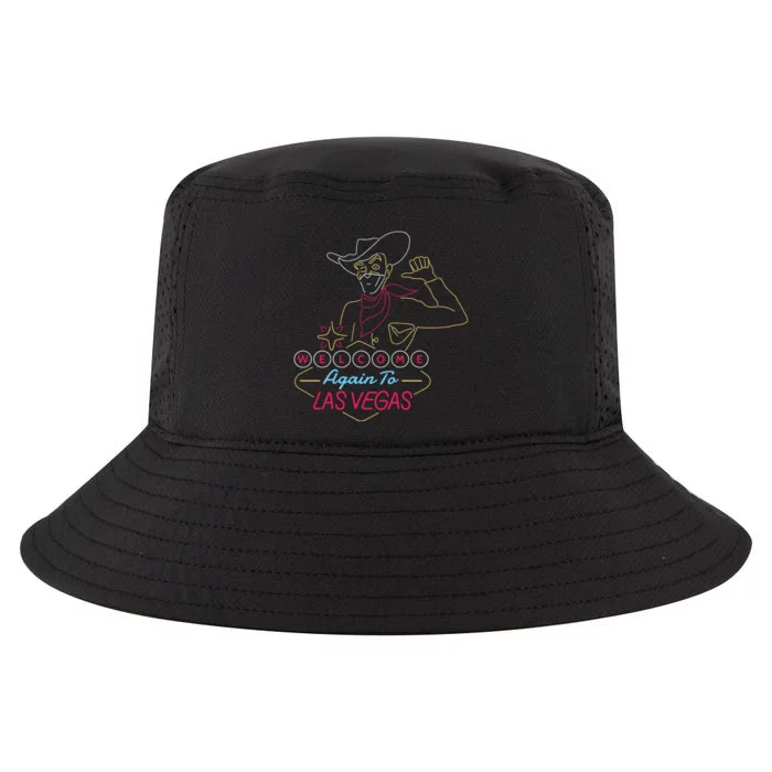 Welcome To Las Vegas Again Neon Sign Cool Comfort Performance Bucket Hat