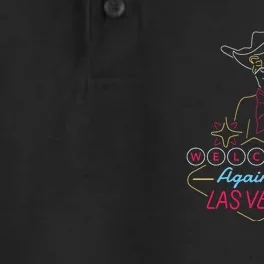 Welcome To Las Vegas Again Neon Sign Dry Zone Grid Performance Polo