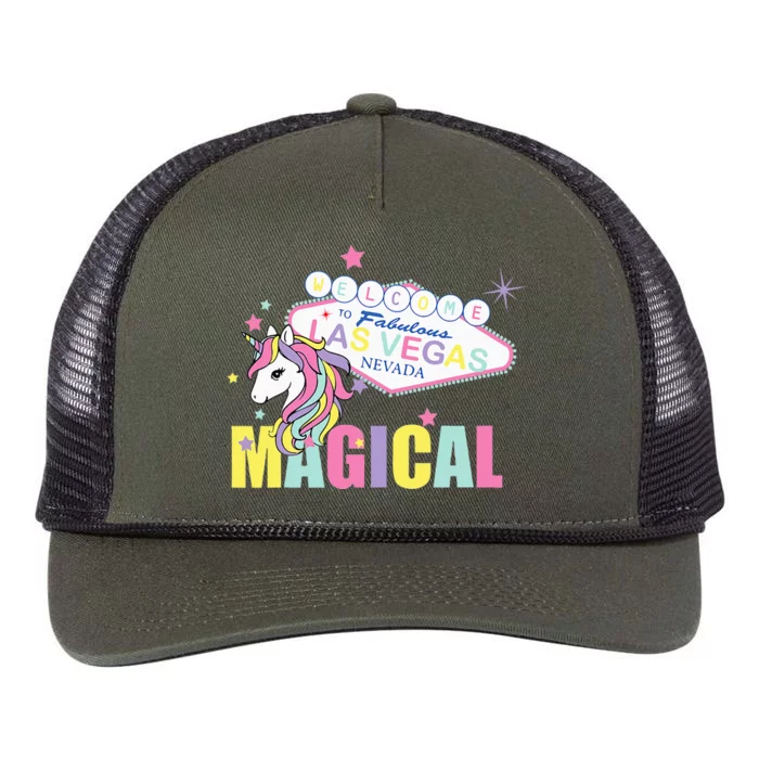 Welcome to Las Vegas Magical Unicorn Tee Retro Rope Trucker Hat Cap