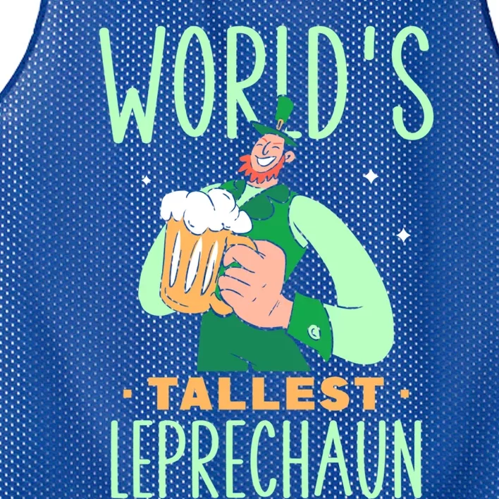 World's Tallest Leprechaun Irish Ireland St Patricks Day St Great Gift Mesh Reversible Basketball Jersey Tank