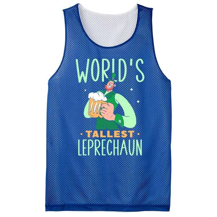 World's Tallest Leprechaun Irish Ireland St Patricks Day St Great Gift Mesh Reversible Basketball Jersey Tank