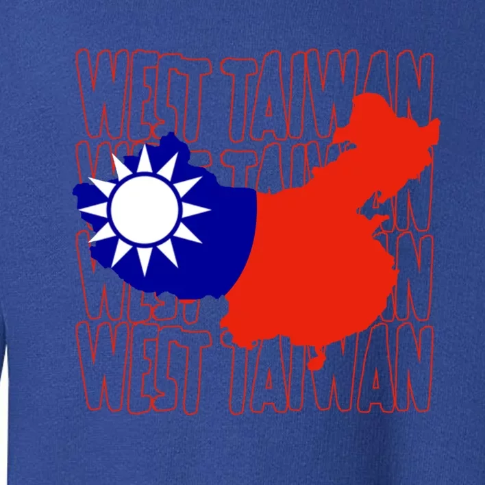 West Taiwan Map Classic Gift Cute Gift Toddler Sweatshirt