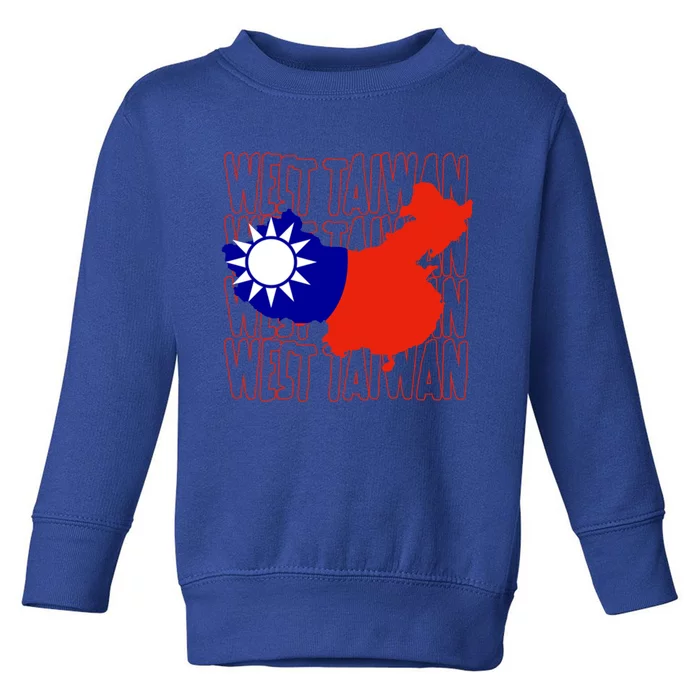 West Taiwan Map Classic Gift Cute Gift Toddler Sweatshirt