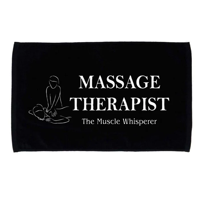 Womens The Muscle Whisperer Massage Therapist Back Rub Therapy Fun Microfiber Hand Towel