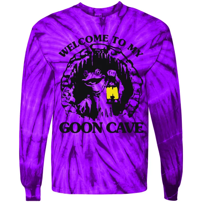 Welcome To My Goon Cave Tie-Dye Long Sleeve Shirt