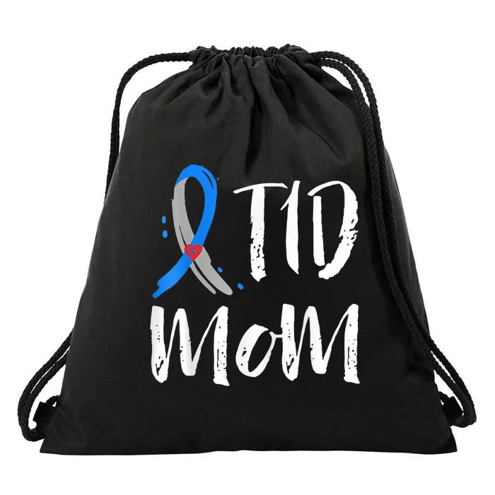 Wo T1D Mom Shirt Type 1 Diabetes Awareness Drawstring Bag