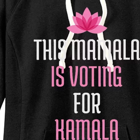 Wo This Mamala Is Voting For Kamala Harris 2024 Lotus Flower Women's Fleece Hoodie