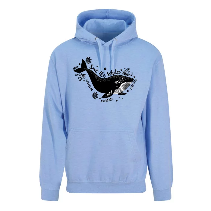 Whale Tail Marine Biologist Environtalist Save The Whales Gift Unisex Surf Hoodie