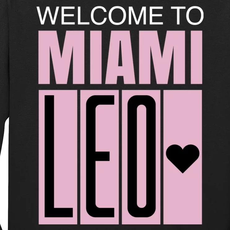 Welcome To Miami Leo 10 GOAT Tall Long Sleeve T-Shirt