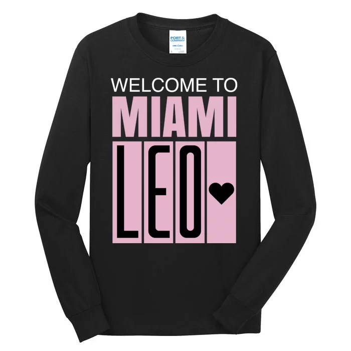 Welcome To Miami Leo 10 GOAT Tall Long Sleeve T-Shirt