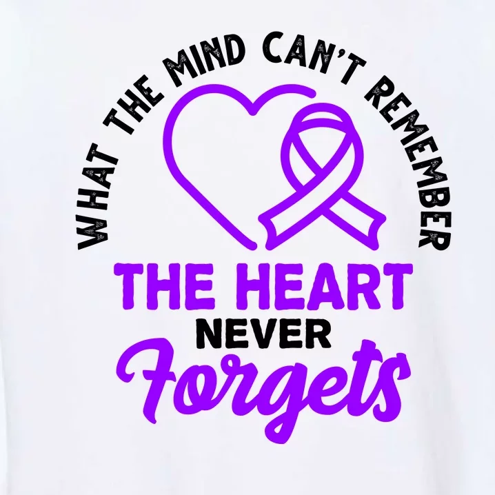 What The Mind Can't Remember The Heart Never Forgets Pancreatic Cancer Garment-Dyed Sweatshirt