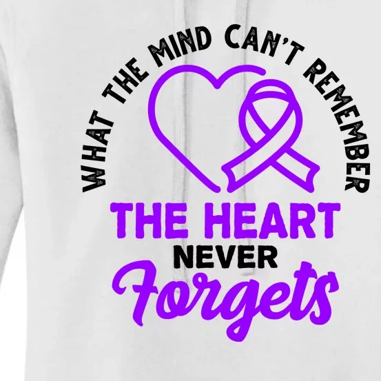 What The Mind Can't Remember The Heart Never Forgets Pancreatic Cancer Women's Pullover Hoodie