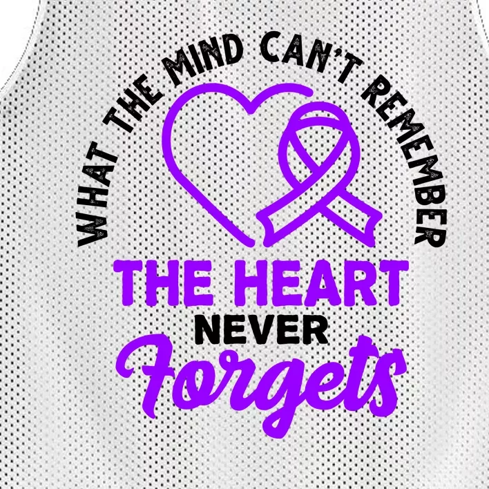 What The Mind Can't Remember The Heart Never Forgets Pancreatic Cancer Mesh Reversible Basketball Jersey Tank