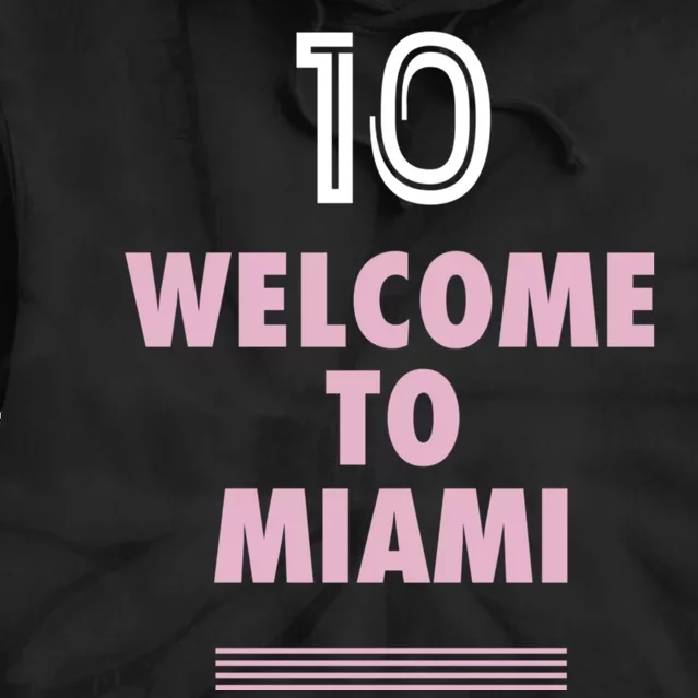 Welcome To Miami Leo 10 GOAT Tie Dye Hoodie