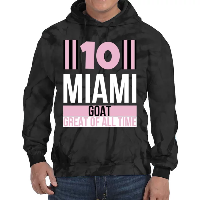 Welcome To Miami 10 GOAT Tie Dye Hoodie