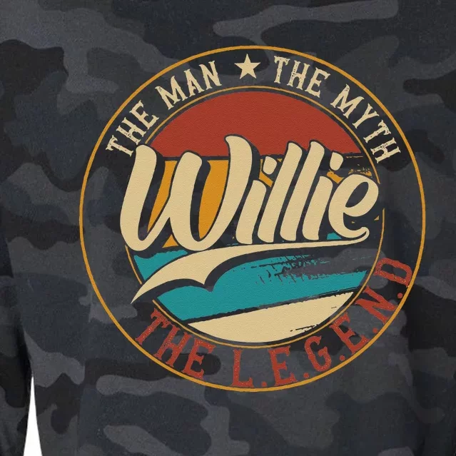 Willie The Man The Myth The Legend Cropped Pullover Crew