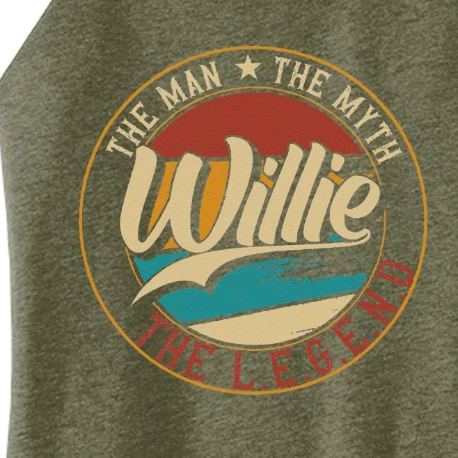 Willie The Man The Myth The Legend Women’s Perfect Tri Rocker Tank