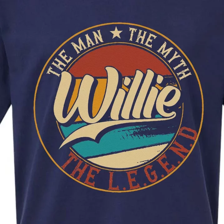 Willie The Man The Myth The Legend Sueded Cloud Jersey T-Shirt