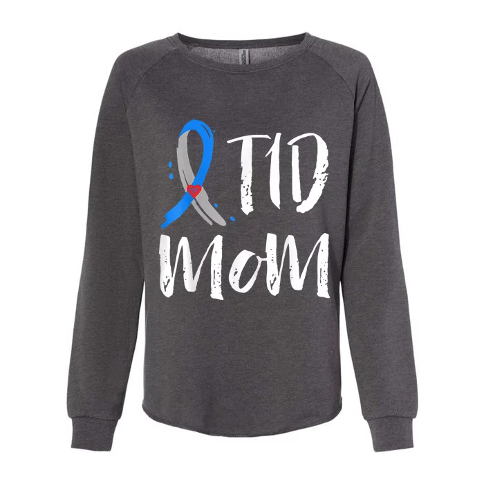 Wo T1D Mom Shirt Type 1 Diabetes Awareness Womens California Wash Sweatshirt