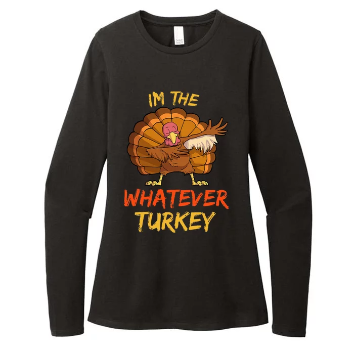 Whatever Turkey Matching Family Group Thanksgiving Party PJ Womens CVC Long Sleeve Shirt