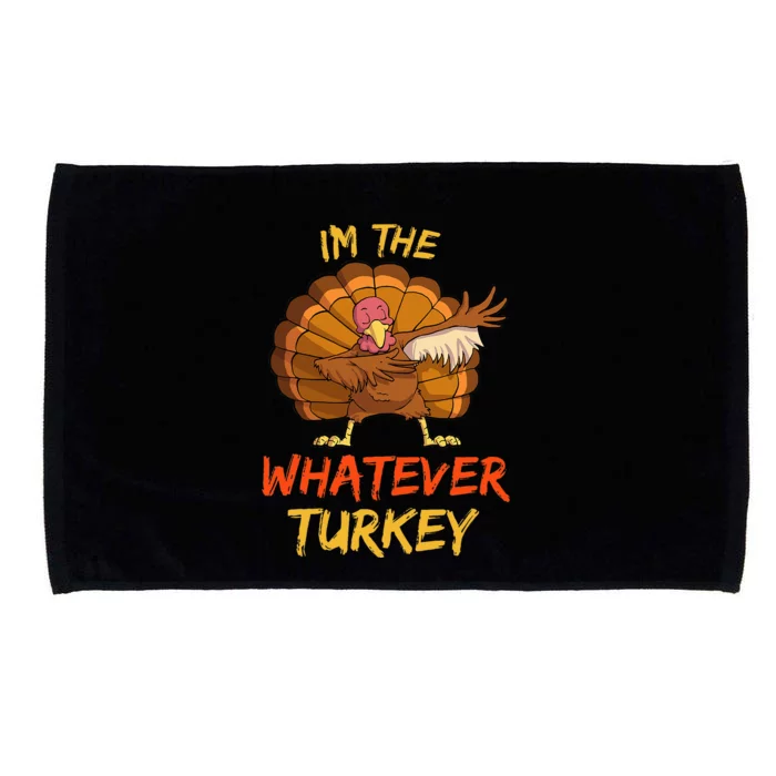 Whatever Turkey Matching Family Group Thanksgiving Party PJ Microfiber Hand Towel