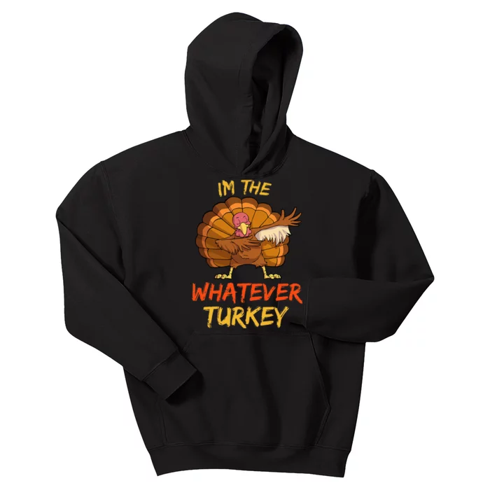 Whatever Turkey Matching Family Group Thanksgiving Party PJ Kids Hoodie