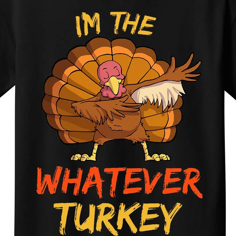 Whatever Turkey Matching Family Group Thanksgiving Party PJ Kids T-Shirt