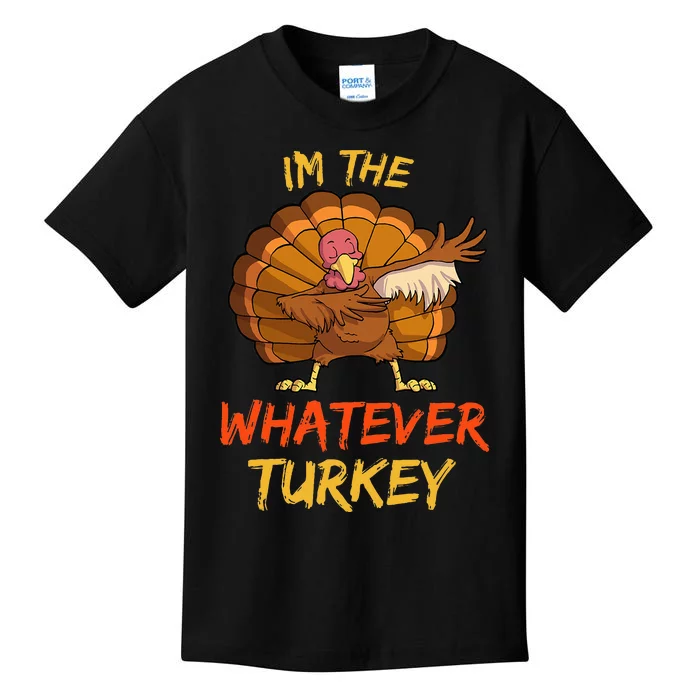 Whatever Turkey Matching Family Group Thanksgiving Party PJ Kids T-Shirt