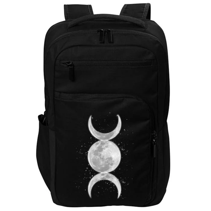 Wiccan Triple Moon Goddess Feminist Pagan Witch Halloween Impact Tech Backpack