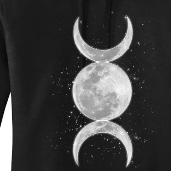 Wiccan Triple Moon Goddess Feminist Pagan Witch Halloween Women's Pullover Hoodie