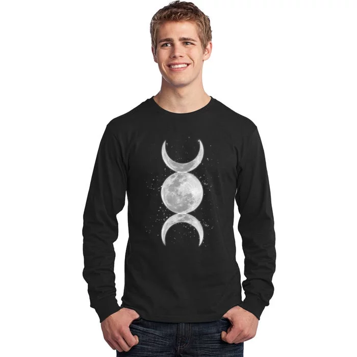 Wiccan Triple Moon Goddess Feminist Pagan Witch Halloween Tall Long Sleeve T-Shirt