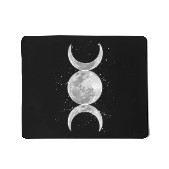 Wiccan Triple Moon Goddess Feminist Pagan Witch Halloween Mousepad