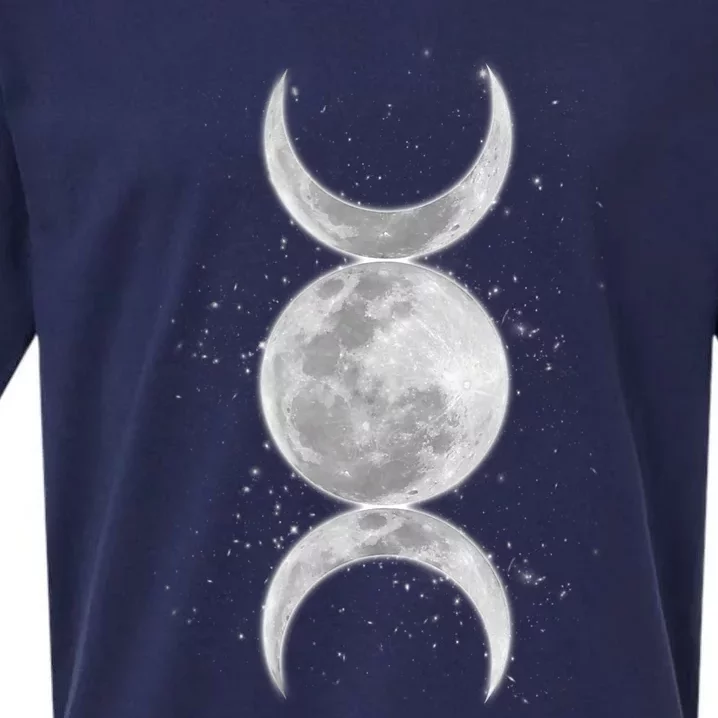 Wiccan Triple Moon Goddess Feminist Pagan Witch Halloween Sueded Cloud Jersey T-Shirt