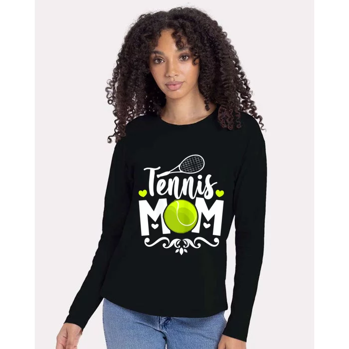 Womens Tennis Mom Womens Cotton Relaxed Long Sleeve T-Shirt