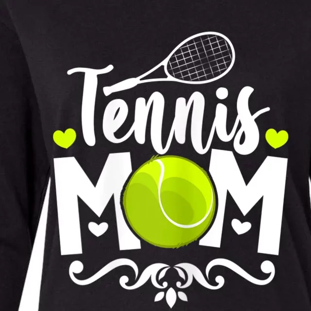 Womens Tennis Mom Womens Cotton Relaxed Long Sleeve T-Shirt