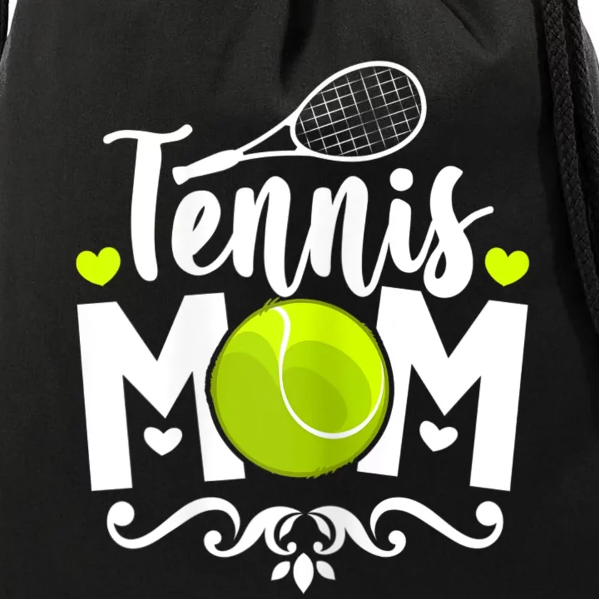 Womens Tennis Mom Drawstring Bag