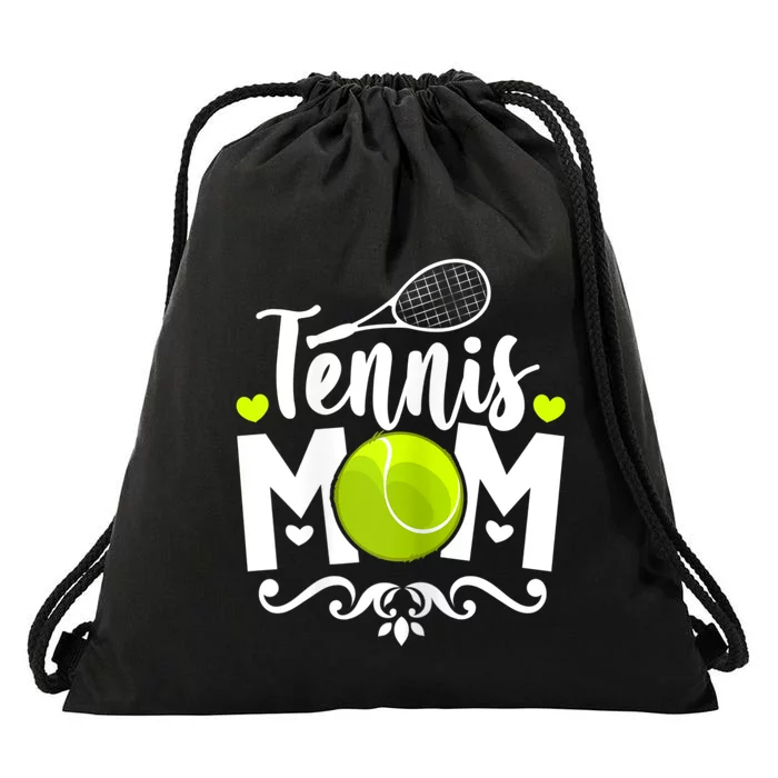 Womens Tennis Mom Drawstring Bag