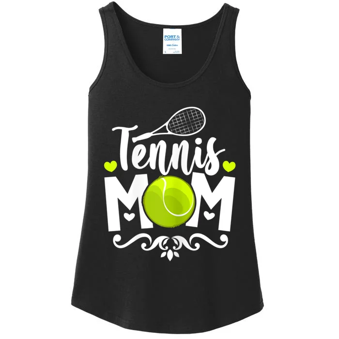 Womens Tennis Mom Ladies Essential Tank