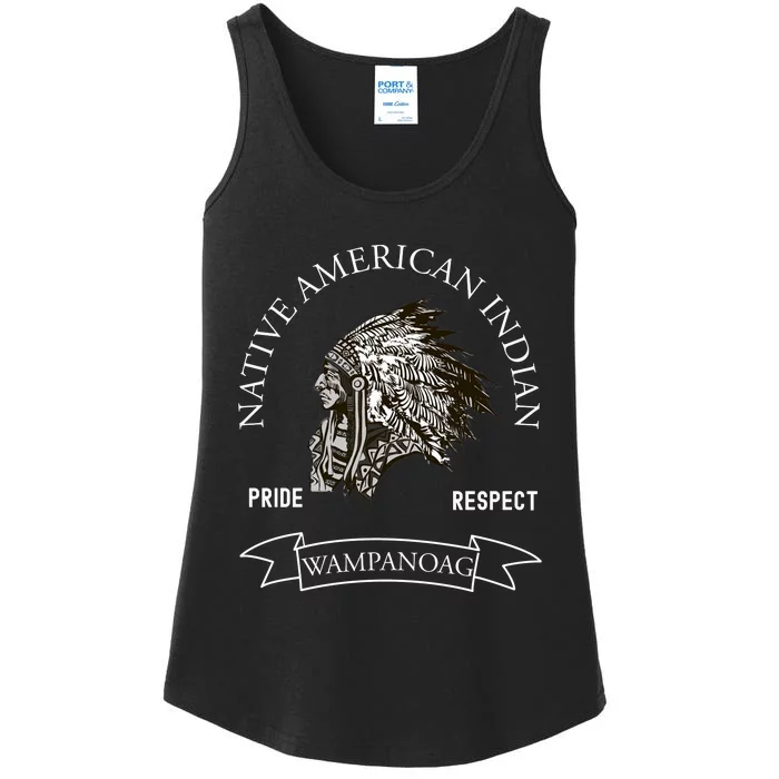 Wampanoag Tribe Native American Indian Pride Respect Vintage Meaningful Gift Ladies Essential Tank