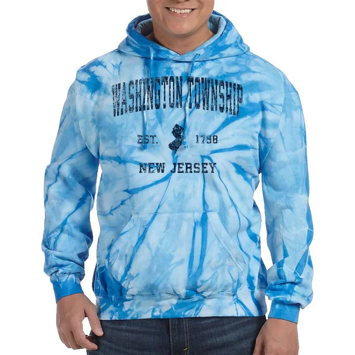 Washington Township New Jersey Nj Vintage Sports Tie Dye Hoodie