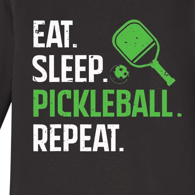 Was That Out Pickleball Pickle Ball Player Baby Long Sleeve Bodysuit