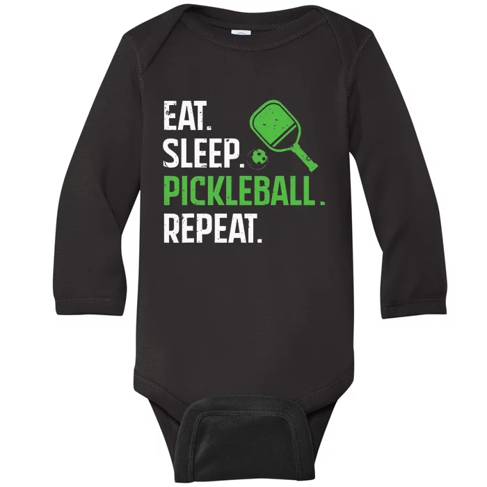 Was That Out Pickleball Pickle Ball Player Baby Long Sleeve Bodysuit